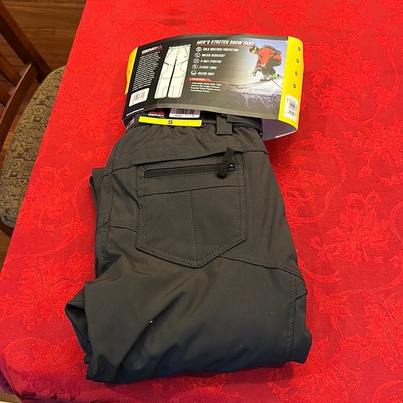 Gerry Men's stretch Snow Pant fleece lined water resistant dark grey NWT - Picture 2 of 6